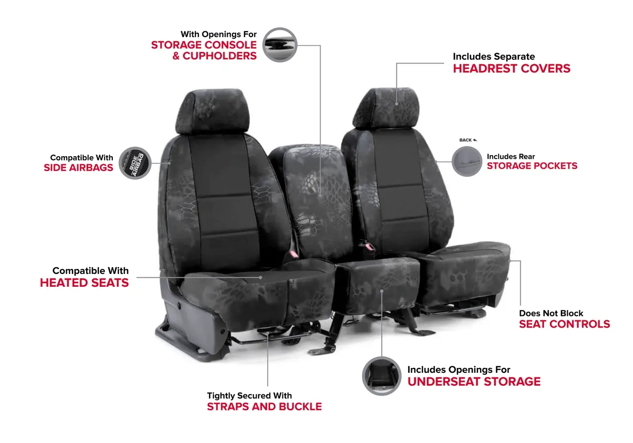 Luxury Kryptek Seat Cover Features